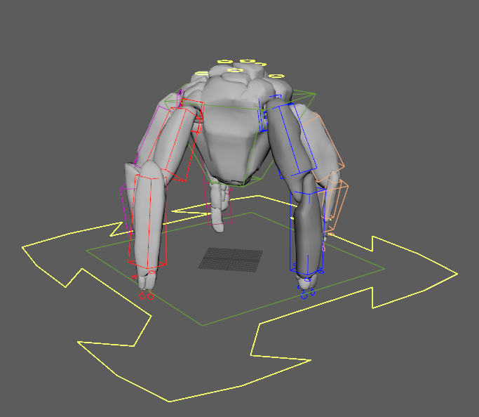 Alternative rigging hover view for Mimic Rocky character