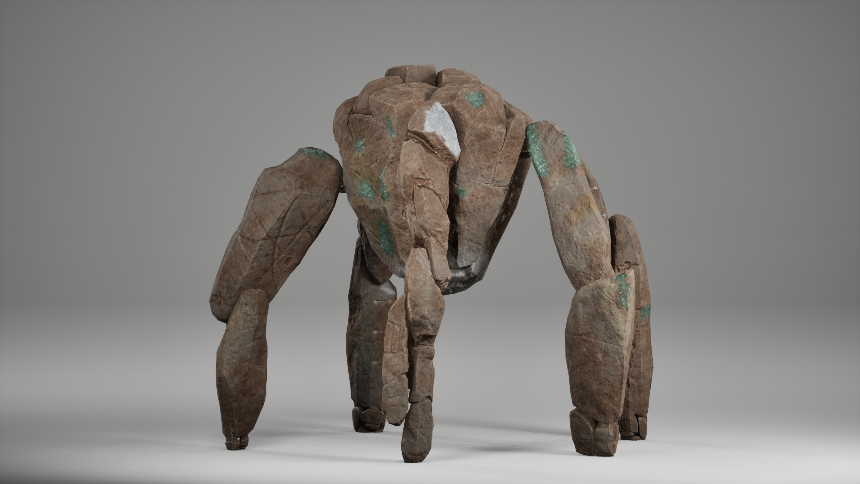 Mimic Rocky texturing turnaround view 4