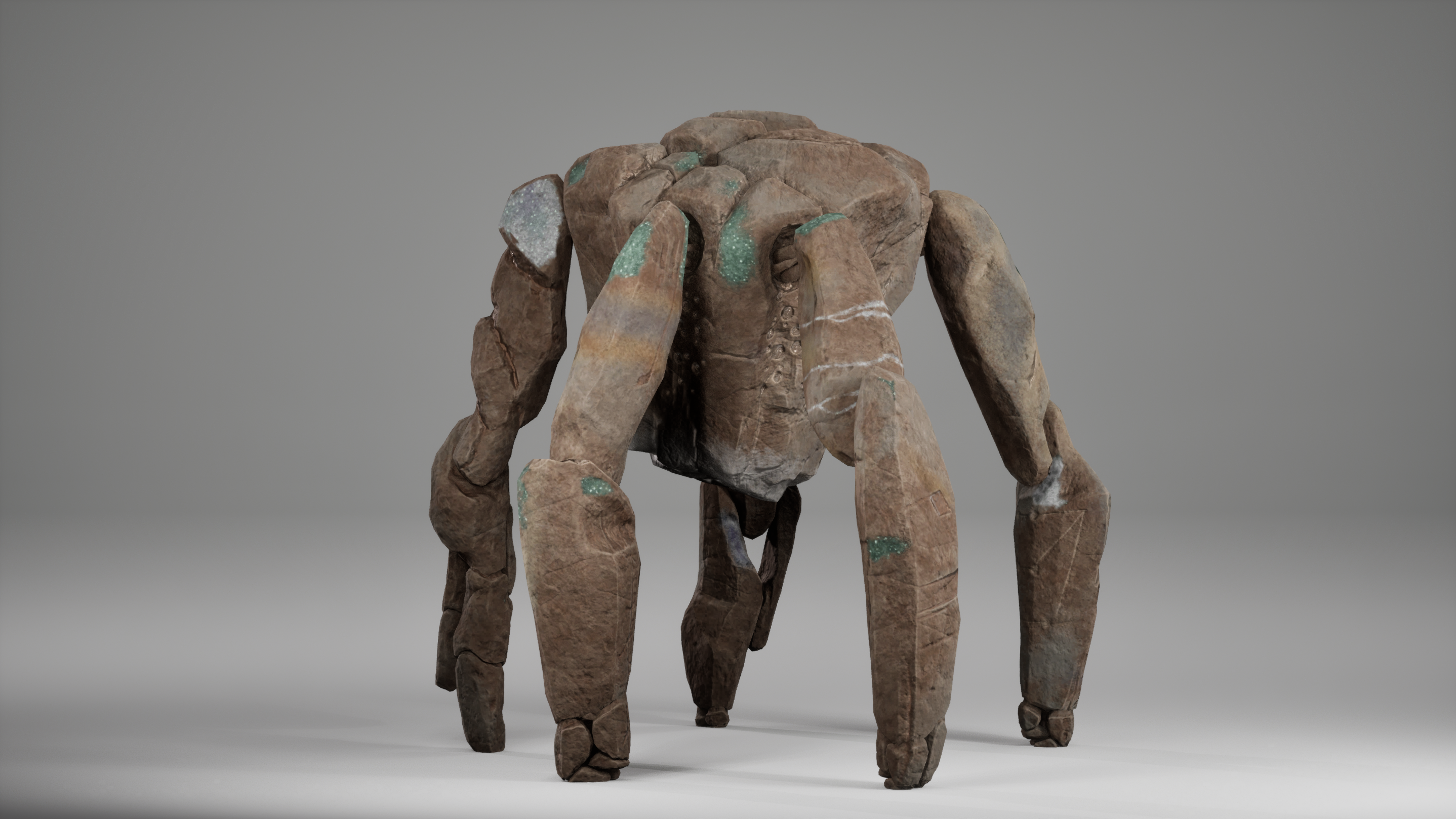 Mimic Rocky texturing turnaround view 5